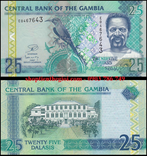 Gambia 20 Dalasis 2013 UNC